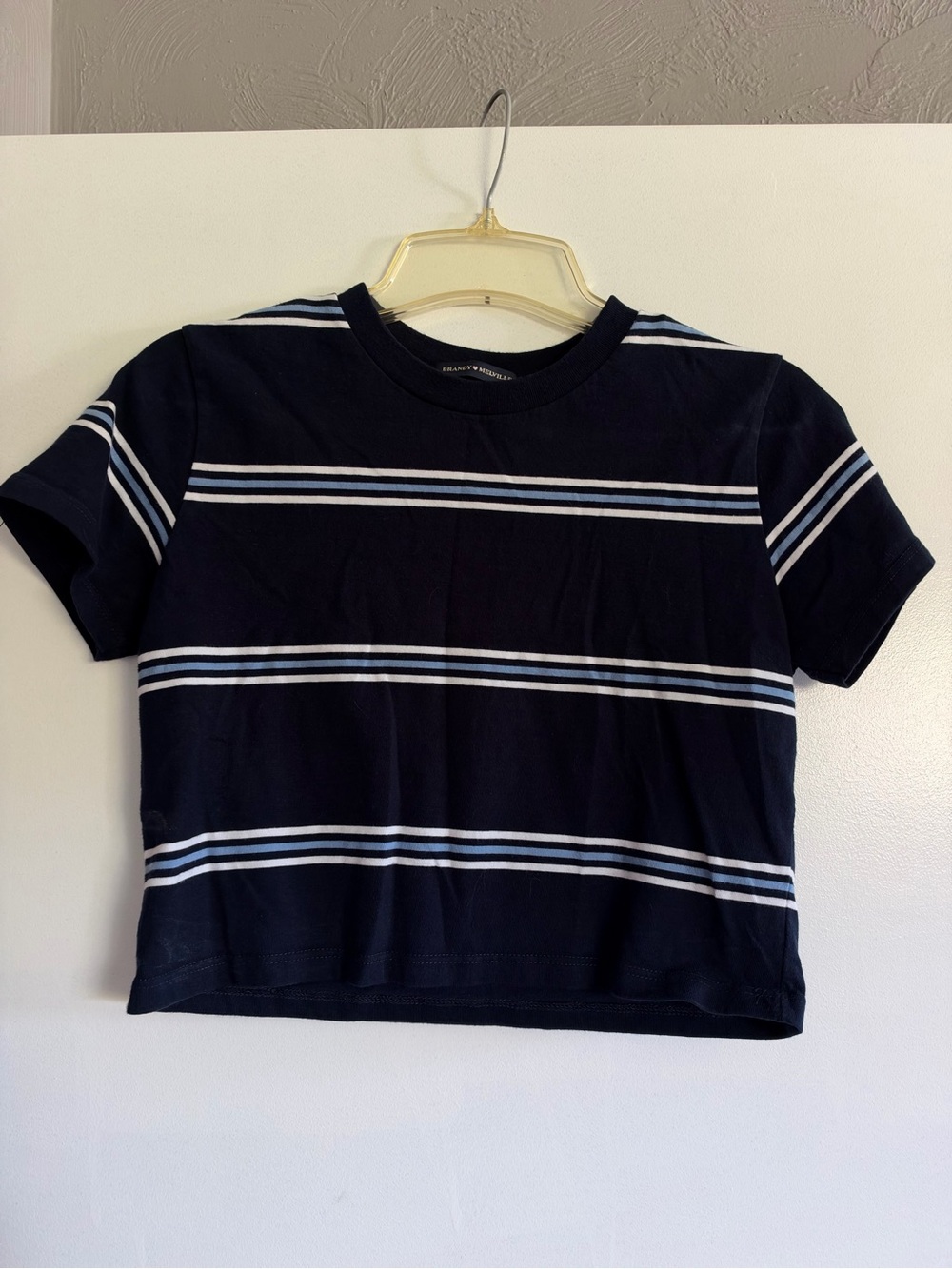 Cropped stripped tshirt